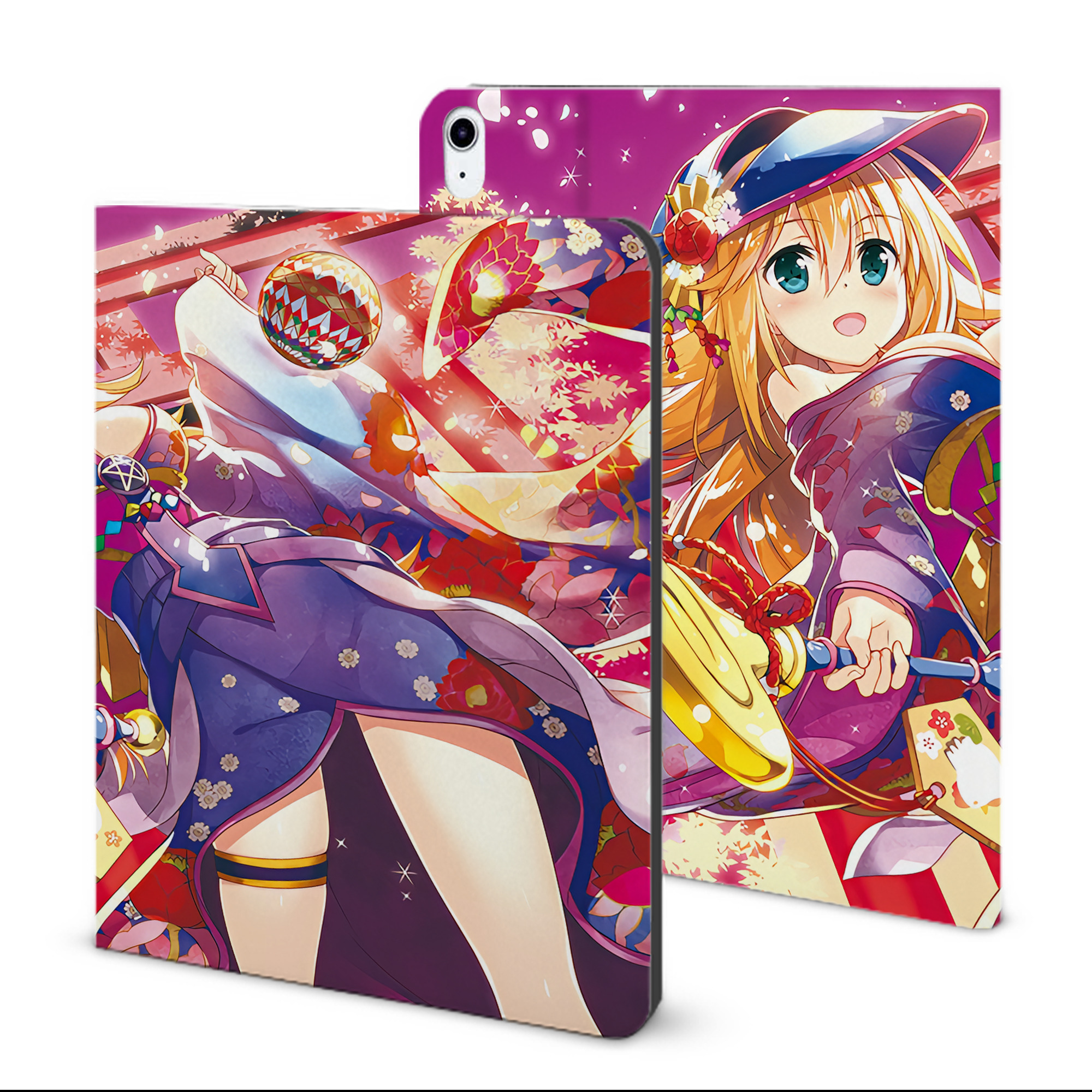 （画像用） 遊☆戯☆王 Yu-Gi-Oh! IPad ケース ブック型 PUレザー TPU 耐衝撃 軽量 薄型 ペン収納なし 全面保護 IPad 各モデル対応